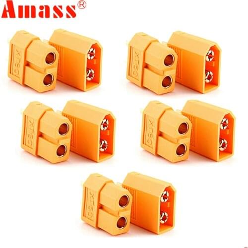 AMASS XT60 XT-60 Connector 10pcs Male Female Bullet Connectors Plugs For RC Lipo Battery Wholesale