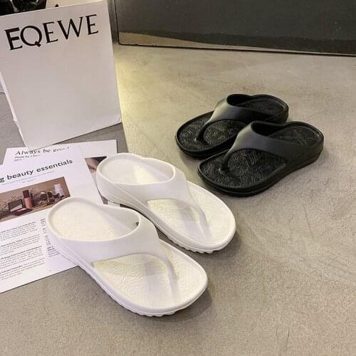 Thick Bottom Unisex Flip-Flop Thong Sandals Summer Shoes Soft Bathroom Slippers Men Slides Outdoor Indoor Shoes Women Couples