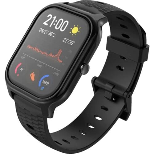 Silicone Wristband For Xiaomi Huami Amazfit GTS Wrist Strap 20mm Bracelet For Huami Amazfit gts Case Cover Protector Smart band