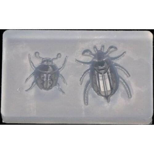 Cute Ladybug Beetle Pendant Insect Resin Silicone Mold Jewelry Making Tools Dried Flower Resin Decorative DIY Hand Crafts