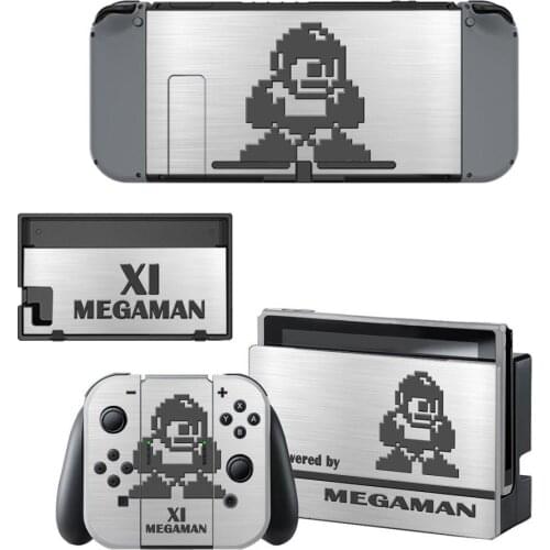6 Styles Megaman Style Vinyl Decal Skin Sticker For Nintendo Switch NS NX Console Protector Game Accessoriy NintendoSwitch