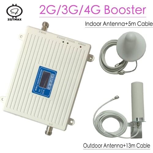 Smartphones 2G 3G 4G Signal Booster GSM WCDMA 1800 2100 Mobile Signal Amplifier LTE Repeater with Cell Phone antenna accessories