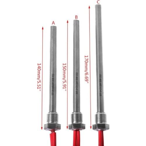 350W 220V Ignition Igniter Hot Rod Wood Pellet Stove 10*140/150/170mm M16*1.5 10x140mm / 10x150mm / 10x170mm Drop Ship