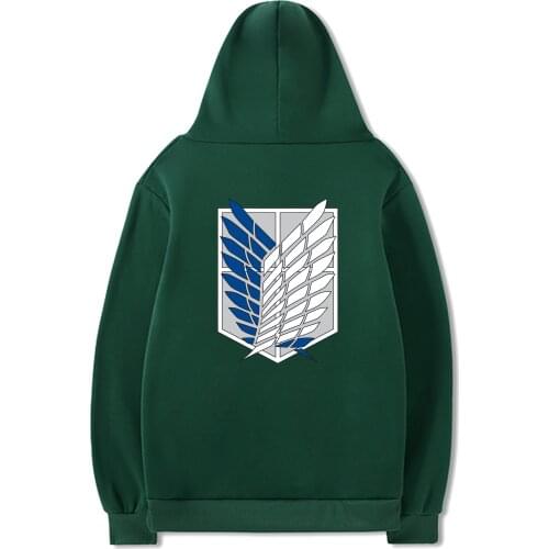 Japan Anime Graphic Hooded Women/Men Kawaii One Piece Demon eye Slayer Attack on Titan Harajuku Stitch Sweatshirt Unisex Male