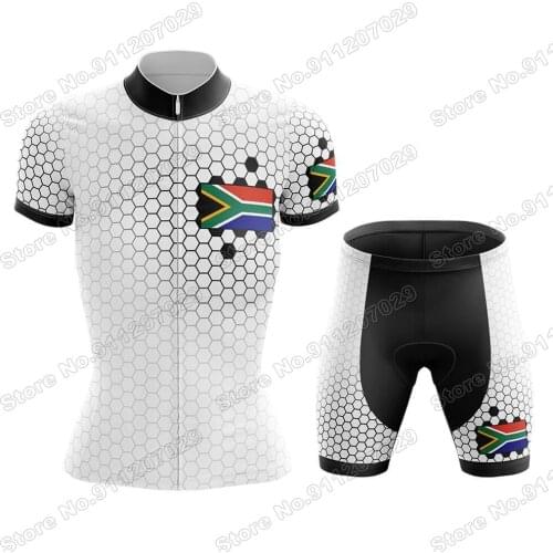 2021 South Africa Women V7 Cycling Jersey Set Summer Clothing Road Bike Shirts Suit Bicycle Bib Shorts MTB Wear Maillot Ropa