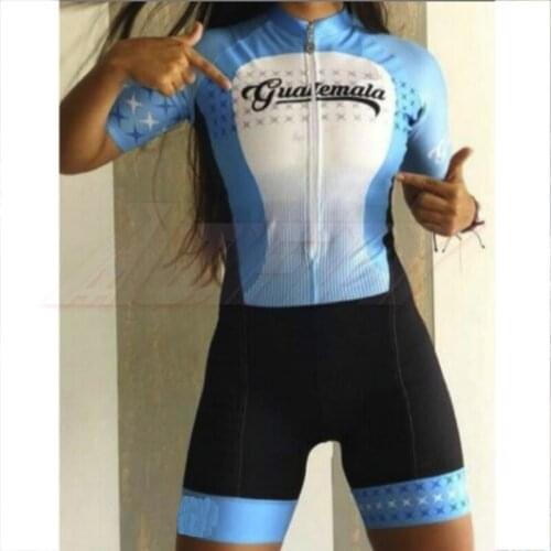 Womens cycling skinsuit tights jumpsuit Maillot clothes short sleeve professional team jersey mtb bike clothing women pad free