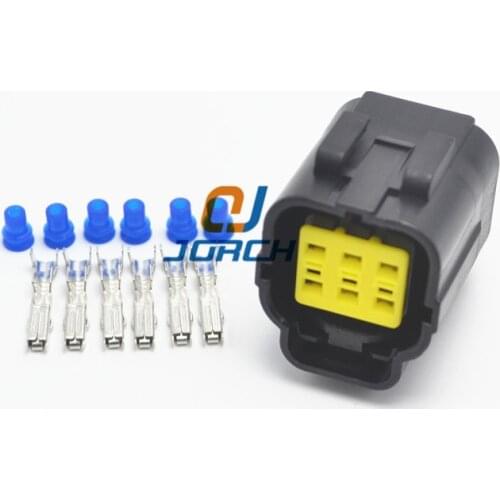 10sets 6pin accelerator pedal plug air conditioning pressure switch female connector 174262-2