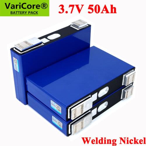1-8pcs 3.7V 50Ah battery Ternary lithium 50000mAh for 3s 12V 24V 10s 36V 48V Electric bicycle batteries modification Nickel