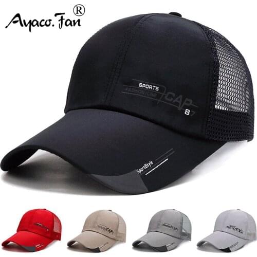2021 Summer Women Men Mesh Baseball Cap Solid Snapback Letter Printed Sunhat Outdoor Patchwork Hip Hop Baseball Hats Casquette