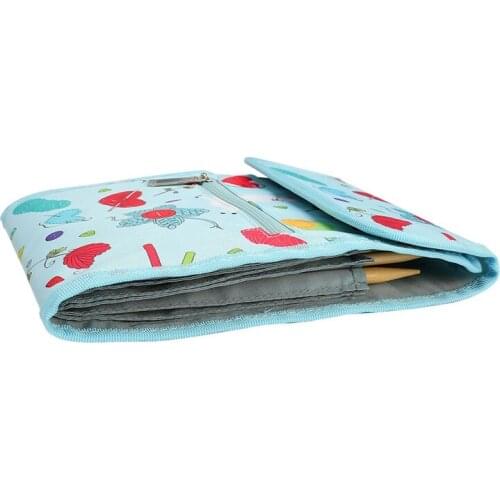 BMBY-Empty Knitting Needles Case Travel Storage Organizer Storage Bag for Circular Knitting Needles and Other Accessories Bag