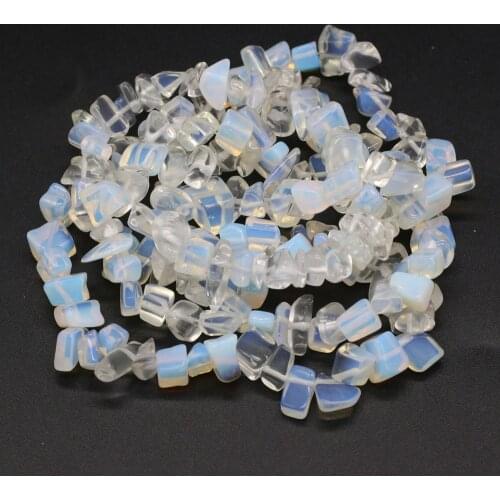 Wholesale 5-8mm Natural Stone Opal Quartz Crystal Beads Gravel Loose Chip Beads for Jewelry Making DIY Earring Bracelet 15
