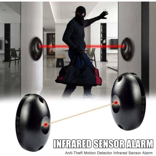 Anti-Theft Motion Detector Infrared Sensor Alarm Security for Home Office Warehouse FKU66