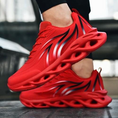 Xplay Mens Casual Sneakers Red Lightweight Men Blade Shoes Breathable Cheap Shoes Outdoor Trainers Sneakers Zapatillas Hombre