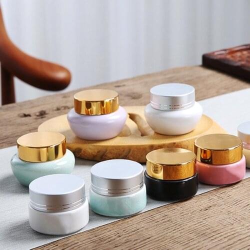 Small Tea Pottery Jar Travel Bottle Tea Box Airtight Pots Round Travel Storage Tanks Household Bottle Make Up Container With Lid