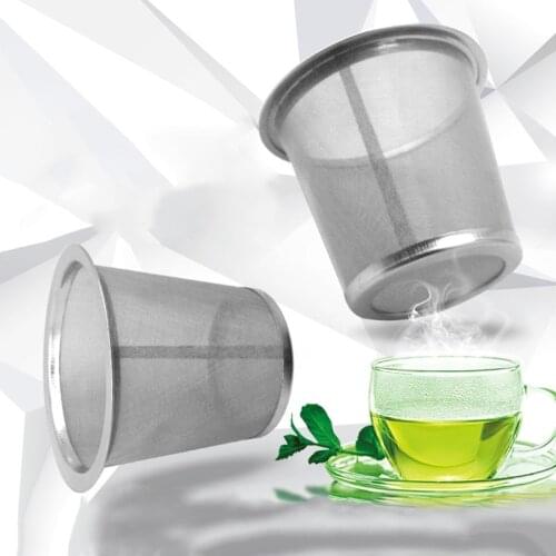 Reusable Stainless Steel Mesh Tea Infuser Strainer Loose Tea-Leaf Spice Filter