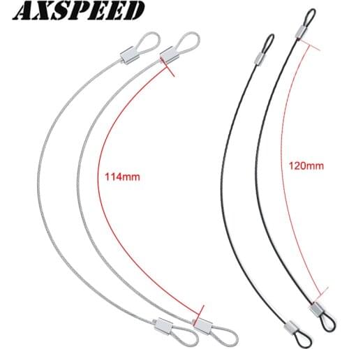 1/2 Pair RC Car Shell Rope Modified Parts 114/120mm for 1/10 RC Crawler Axial SCX10 AXI03004 Capra Upgrade Accessories