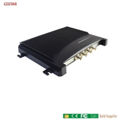 RP-TNC 4 channels Impinj R2000 chip Uhf fixed reader rs232 tcp ip interface work with impinj speedway antenna for sports timing