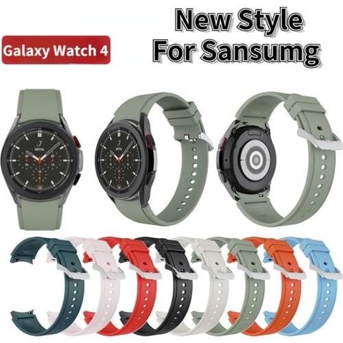 Smartwatch Band for Samsung Galaxy Watch 4 Classic 46mm 42mm Sport Silicone Bracelet Galaxy Watch 4 44mm 40mm band