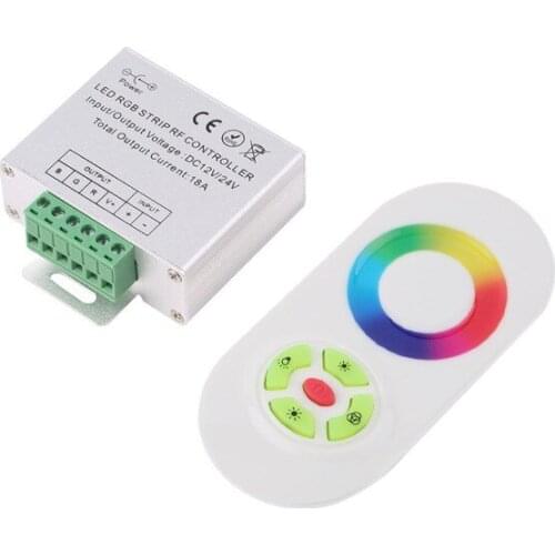 DC12-24V Wireless RF SMD RGB led strip light Touch Dimmer Remotely Controller,strips remote control for RGB LED Strip Light