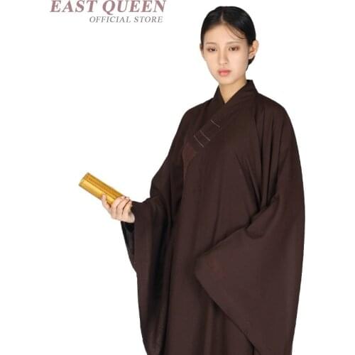 Traditional chinese clothing saholin monk clothing monk robes unisex buddhist clothing zen buddhist monk robes FF643 A