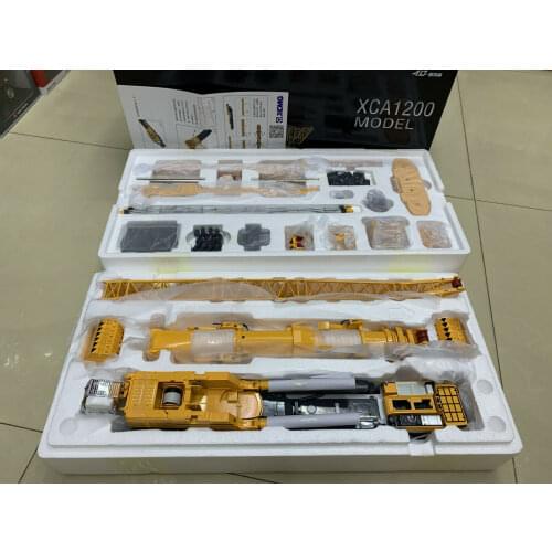 XCMG XCA1200 All Terrain Crane Yellow 1/50 Die-Cast Metal New in Origina Box