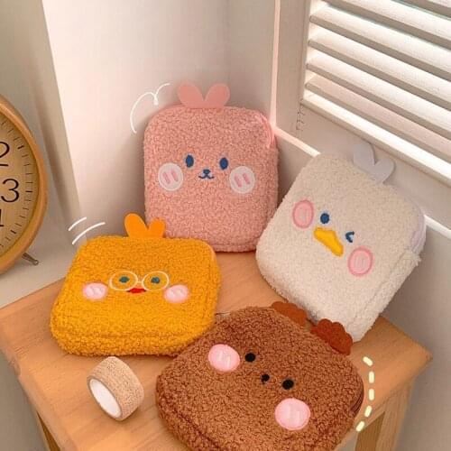 Japanese kawaii animal fashion women wallet y2k card bag coin purse Casua women bags cute harajuku simple ins cartoon bags