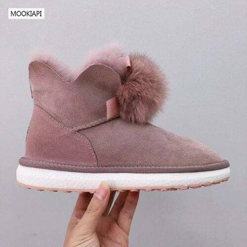 Australias top quality womens boots in 2019, real sheepskin, 100% natural wool, fashionable classic womens shoes, five colors