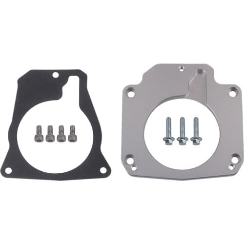 1 Set New Durable Metal Car Automobile Throttle Body Adapter & Screws for LS