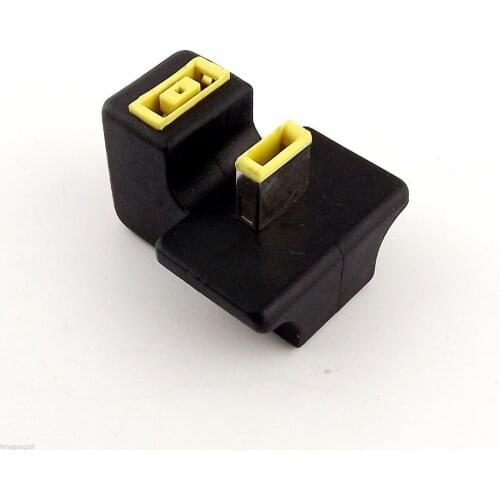 10pcs Rectangle Port M/F 180 Angled Charger Power Adapter For ThinkPad Carbon Laptop