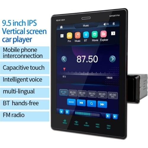9.5 Inch IPS Screen Car Media Player with Bluetooth Music Player Voice Control Support Multi Languages
