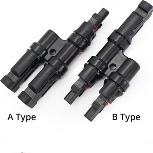 SOLAR PV Adaptors SOLAR PV 2 to 1 T Branch Connectors 30A TUV FFM or MMF