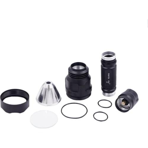Black case Manta ray C8 host with Reflector Glass lens ,not include LED and driver