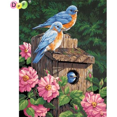 DPF 5D Round/Square birds full Diamond Painting Cross Stitch Crafts Diamond Embroidery Mosaic Needlework kits Home Decor