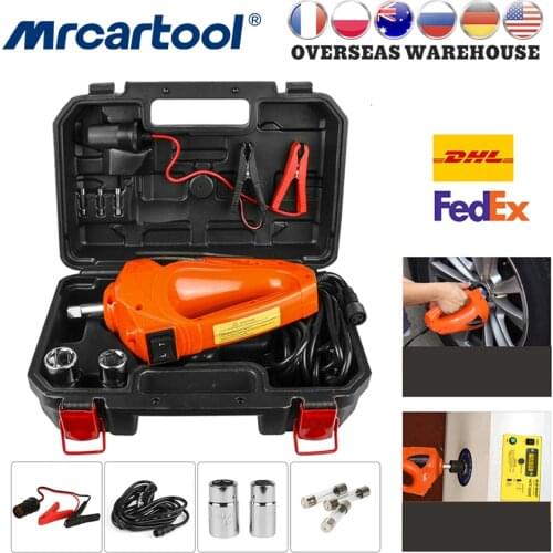 MR CARTOOL 1/2'' Electric Impact Wrench 480N.M 12V Electric Impact Wrench Gun Kit Tools For Car Motorcycle Tire Repair