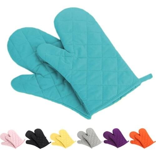 Cotton Oven Mitt Heat Proof Resistant Protector Kitchen Cooking Pot Holder Glove