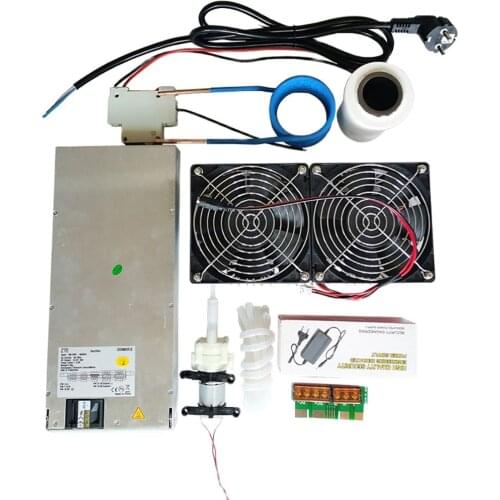 2500W ZVS Induction Heater Induction Heating PCB Board Heating Machine+Heating Coil+70mL rucible+Pump+Power Supply