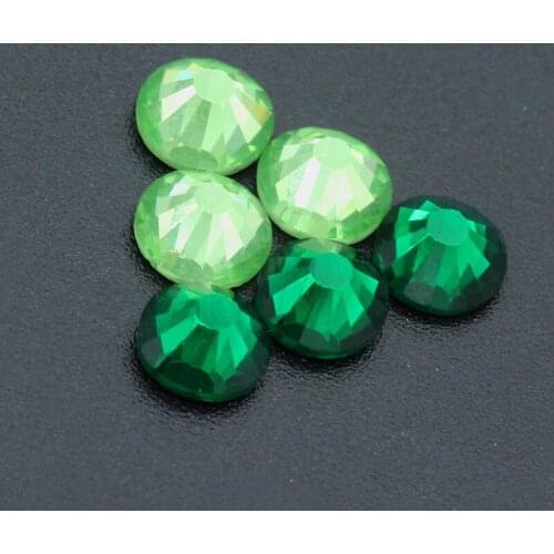 Round Crystal Nail Rhinestones Diamond Painting Glass Flatback Hotfix Rhinestones Strass For DIY Clothing Decoration Nails Art