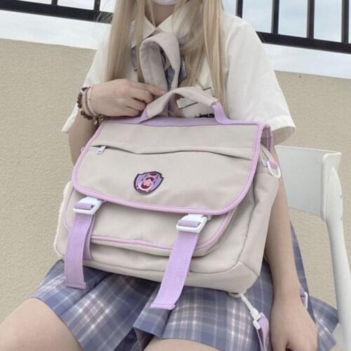 Summer Fashion Womens Crossbody Bag Nylon Waterproof and Anti-theft Student Schoolbags Large-capacity Travel Bags Bookbags