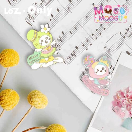 LOZ only MOOGU gourmet cat badge blind box kitty trend brooch souvenir gift for girls