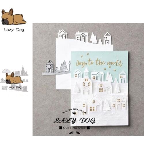 House Building Series Metal Cutting Dies Scrapbooking Stencil Decorative Craft Embossing Die Cuts Card Making New Dies For 2019