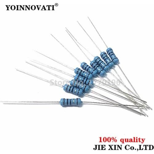 20pcs 2W Metal film resistor 1% 1R ~ 1M 2.2R 4.7R 10R 22R 47R 100R 220R 470R 1K 10K 100K 2.2 4.7 22 47 100 220 470 ohm