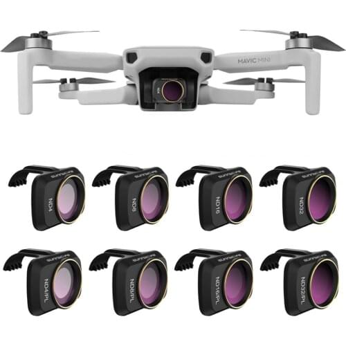 For DJI Mavic Mini Drone Camera Gimbal Lens Filter MCUV CPL ND Camera Lens Sun hood Protector for DJI Mavic Mini Accessories