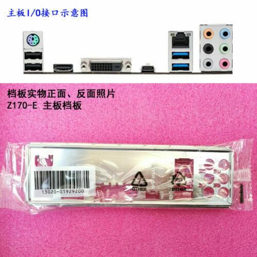 Original IO I/O Shield BackPlate Blende Bracket For Asus Z170-E