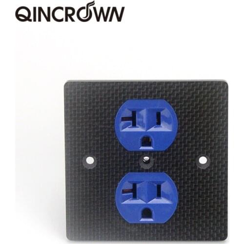 Carbon fiber panel low temperature freezer wall plug fever power socket audio socket audio wall plug