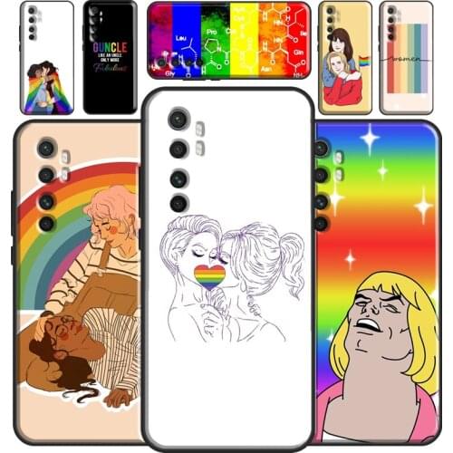 Rainbow Lesbian Pride Gay LGBT Case For Xiaomi Mi 11 Lite Ultra 9 10 9T 10T Pro A3 POCO F3 F1 F2 M3 X3 Pro Bumper Cover