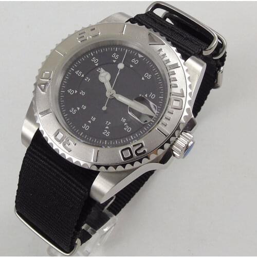 Luxury 40mm Sterile Black Dial Sapphire Glass Miyota8215 Movement Automatic Function Mechancial Mens Watch
