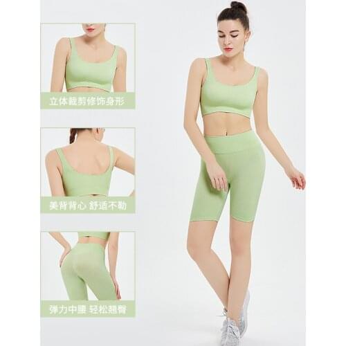 Track And Field Wear Two Piece Combination Comfortable With Womens Sports Wicking Breathable Slim Shape Yoga Set Sexy Style