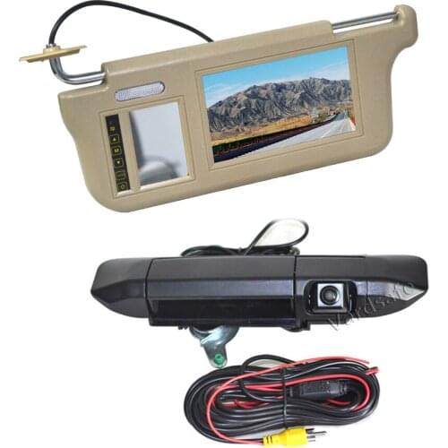 Vardsafe VS457V Driver Side Sun Visor Rear View Mirror Monitor & Reverse Camera for Toyota Tacoma (2005-2014)