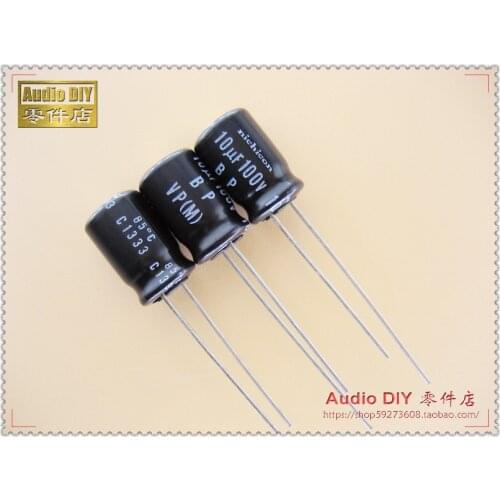 2020 hot sale 30PCS/50PCS Nichicon VP-BP Series 10uF/100V non-polar electrolytic capacitor (origl bag) free shipping
