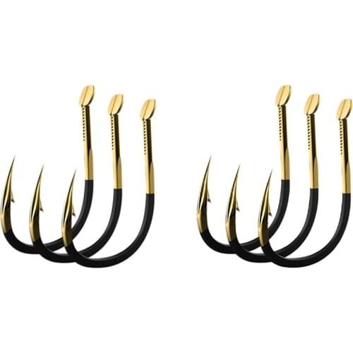 40Pcs Fishing Hooks Fishing Tackle Durable Fishhooks Carp Barbed Hook Ocean River Lake Size 4 & 10